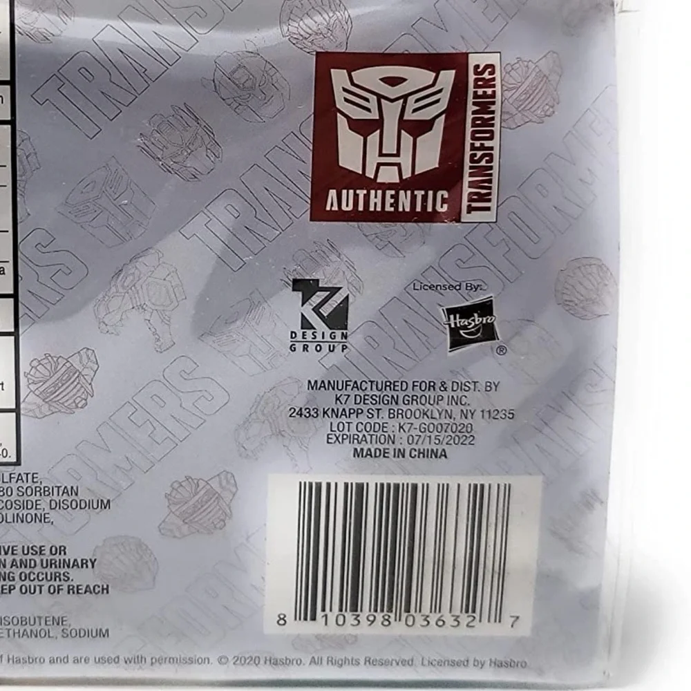 Transformers Hasbro Travel Kit Set with Clear Transparent Reusable Storage Case